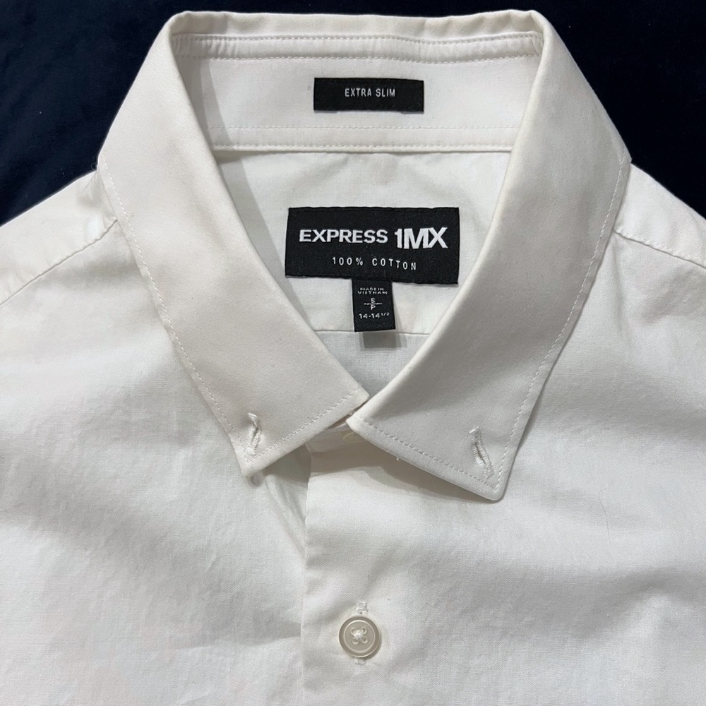 Express Dress Shirt Extra Slim White